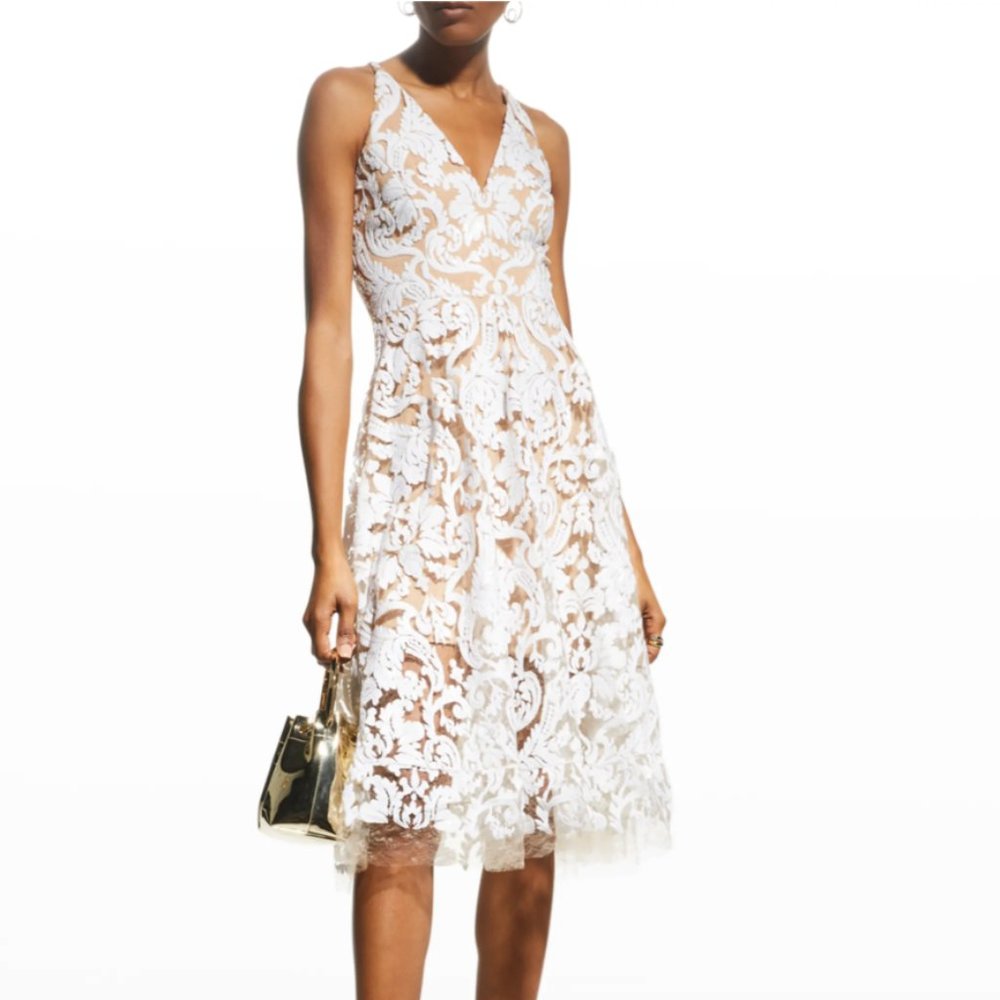 White Lace Cocktail Dress